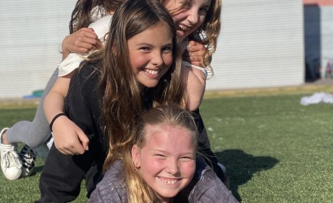 Students Enjoying a Beautiful Autumn Day