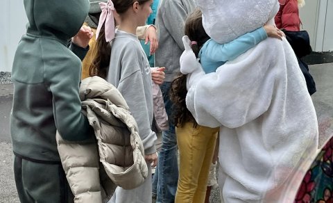 The Easter Bunny came to ISI!